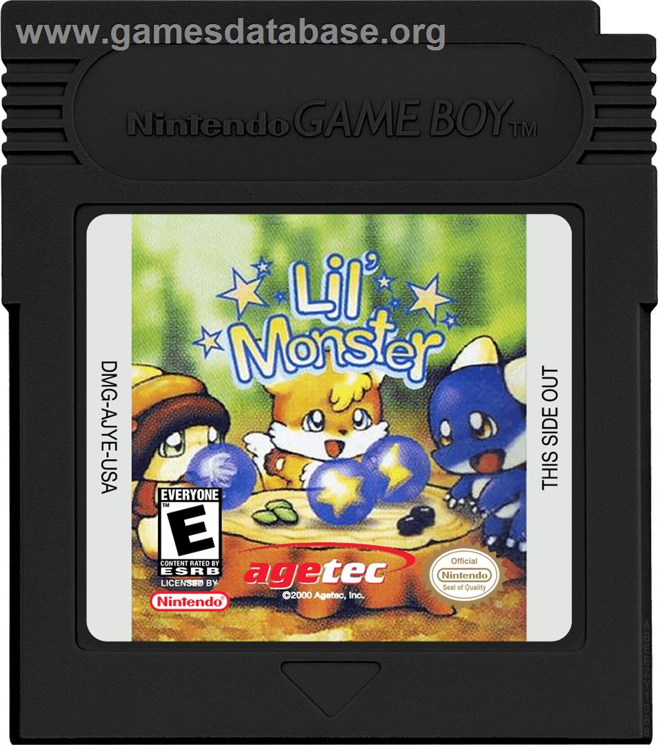 Lil' Monster - Nintendo Game Boy Color - Artwork - Cartridge