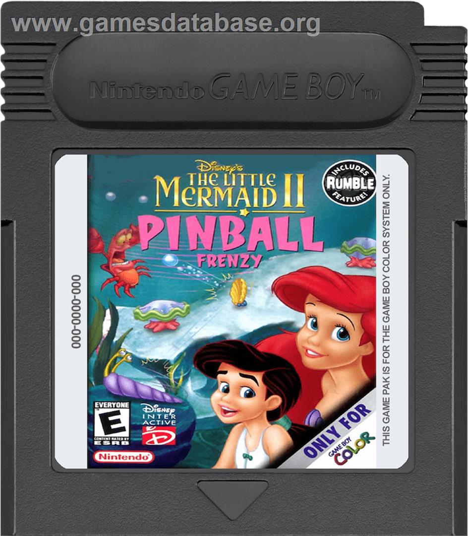 Little Mermaid 2 - Nintendo Game Boy Color - Artwork - Cartridge