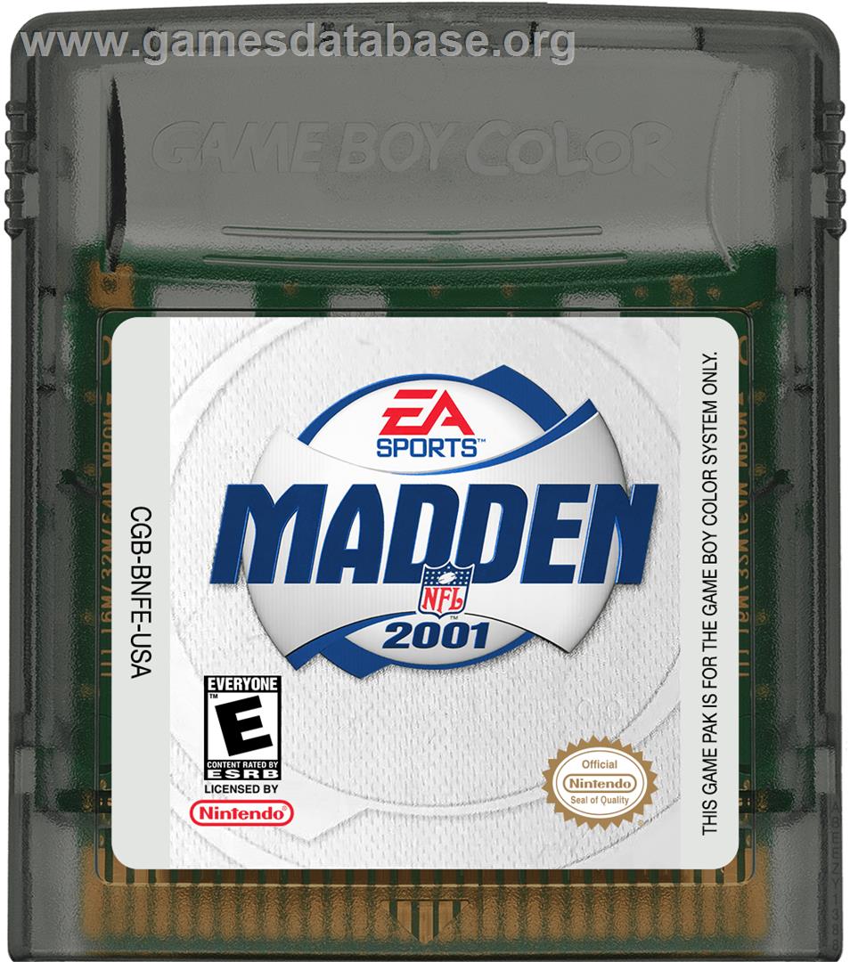 Madden NFL 2001 - Nintendo Game Boy Color - Artwork - Cartridge
