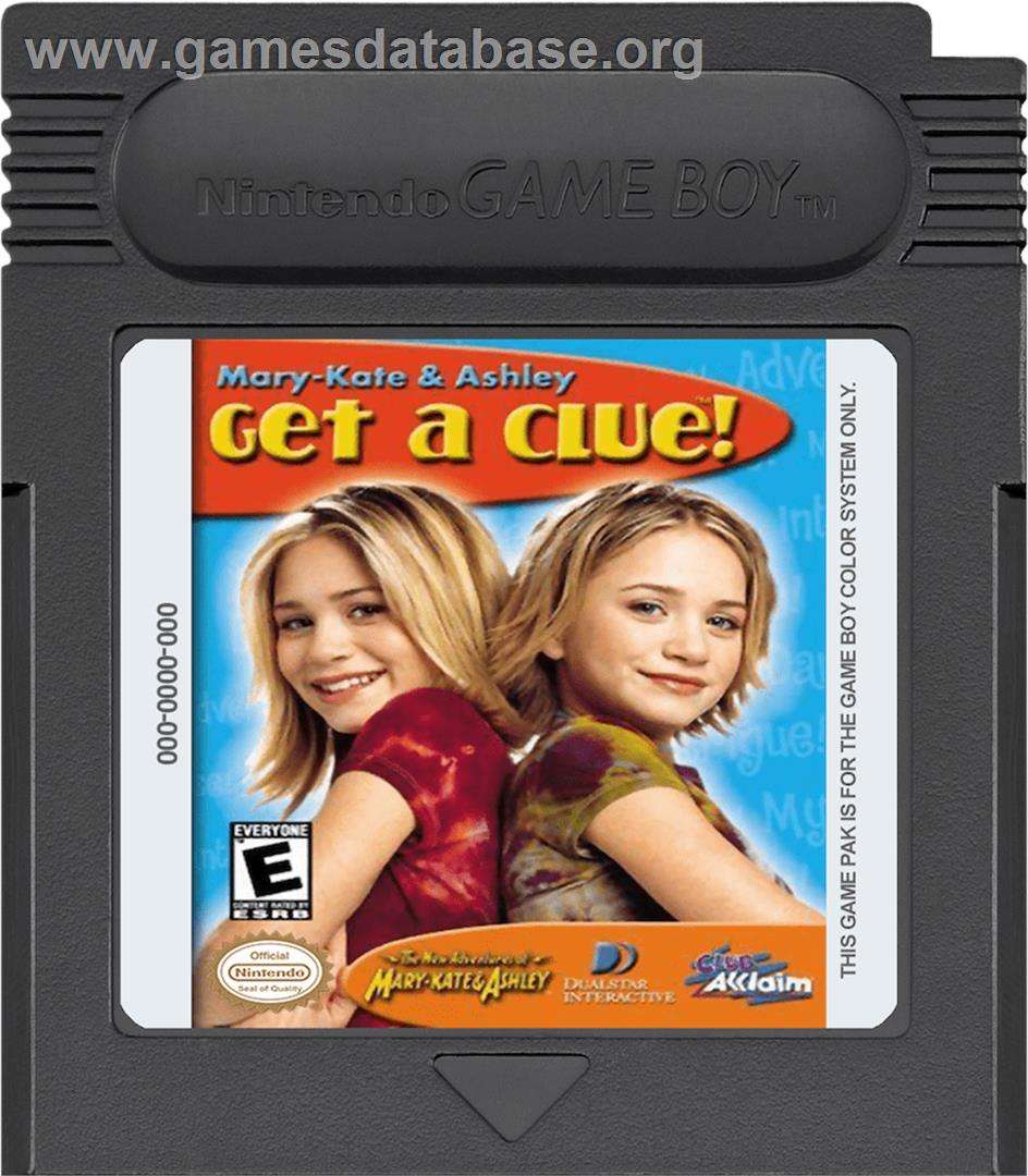 Mary-Kate and Ashley: Get a Clue - Nintendo Game Boy Color - Artwork - Cartridge