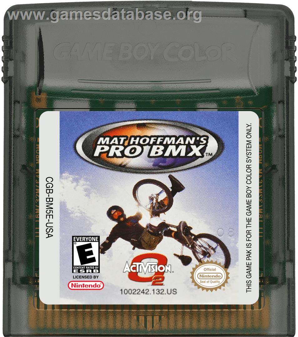 Mat Hoffman's Pro BMX - Nintendo Game Boy Color - Artwork - Cartridge