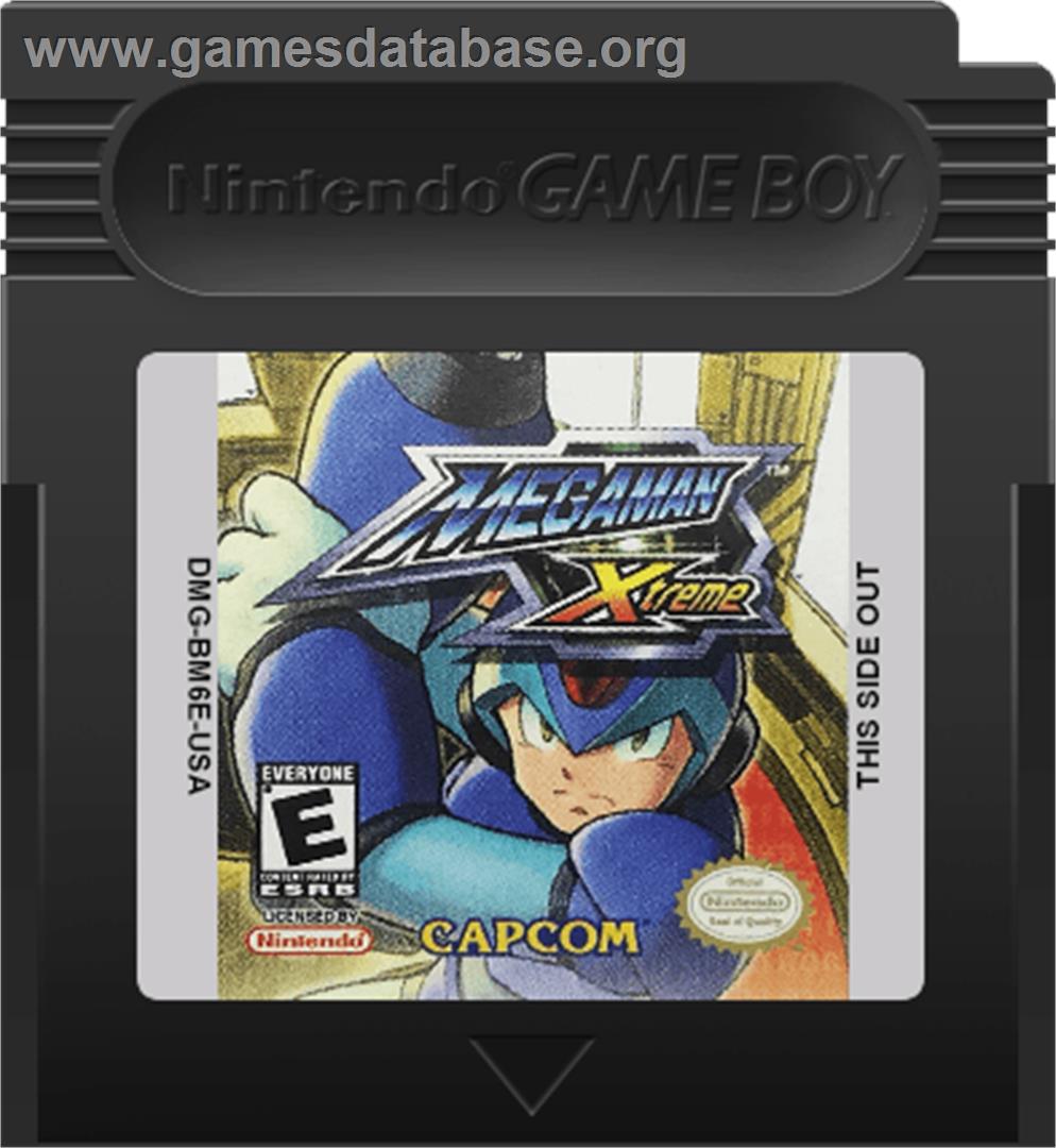 Mega Man XTreme - Nintendo Game Boy Color - Artwork - Cartridge
