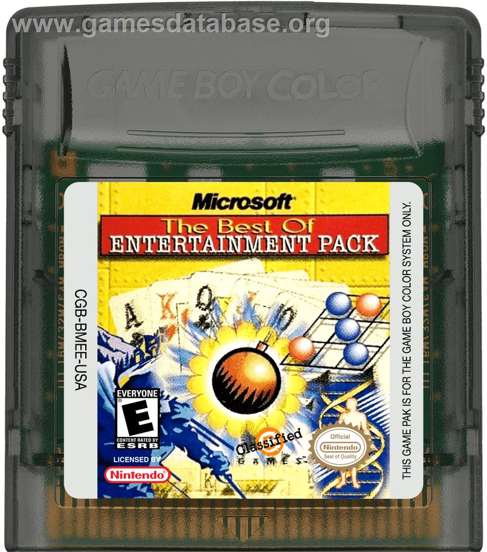 Microsoft - The Best Of Entertainment Pack - Nintendo Game Boy Color - Artwork - Cartridge