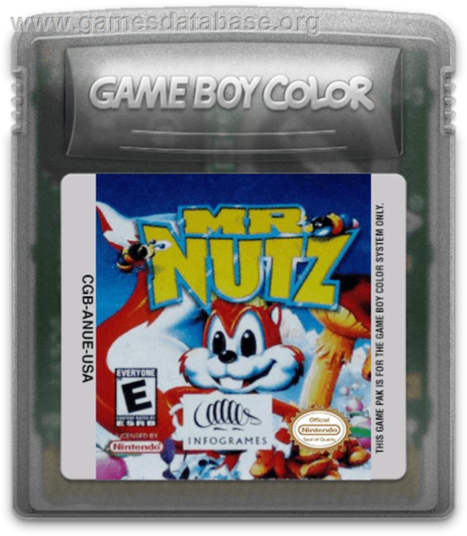 Mr. Nutz - Nintendo Game Boy Color - Artwork - Cartridge