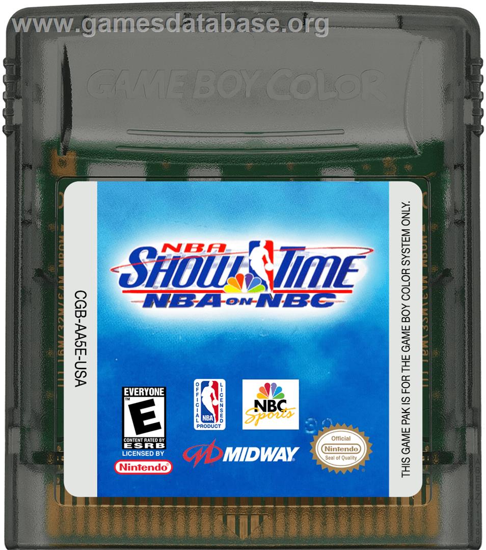 NBA Showtime: NBA on NBC - Nintendo Game Boy Color - Artwork - Cartridge
