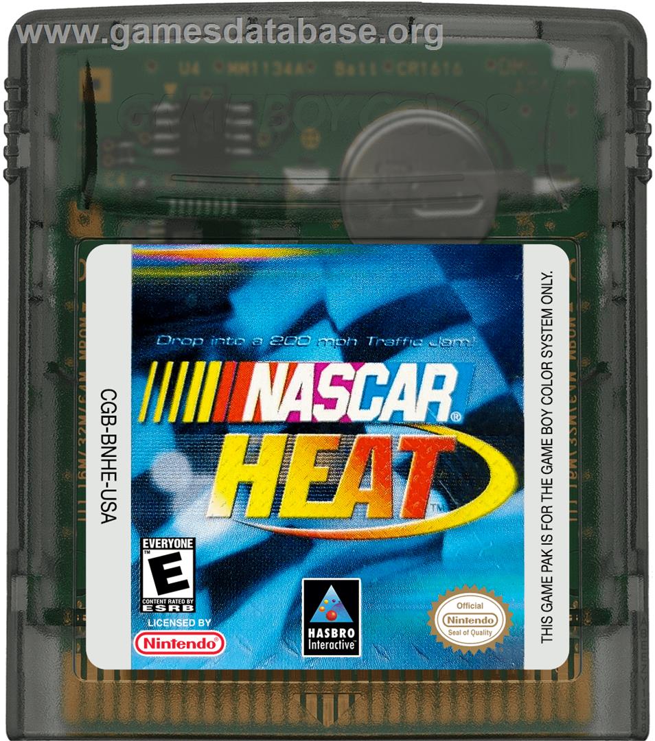Nascar Heat - Nintendo Game Boy Color - Artwork - Cartridge