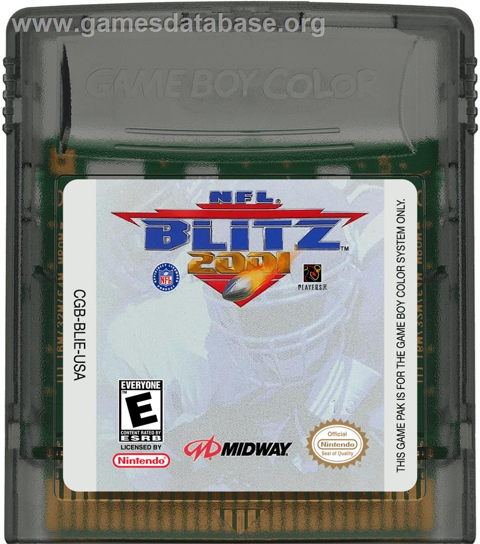 Nfl Blitz 2001 - Nintendo Game Boy Color - Artwork - Cartridge