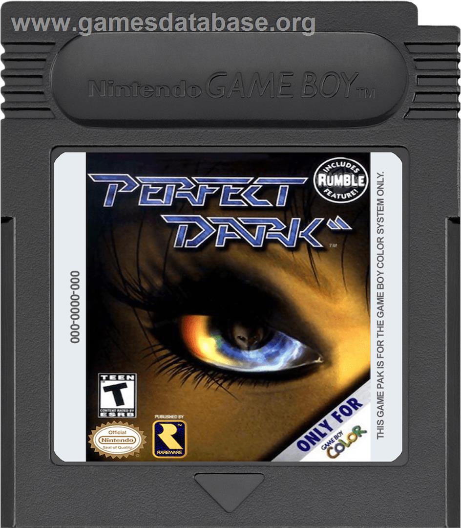Perfect Dark - Nintendo Game Boy Color - Artwork - Cartridge
