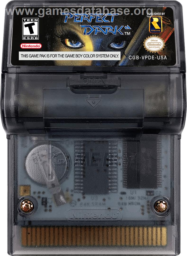 Perfect Dark - Nintendo Game Boy Color - Artwork - Cartridge