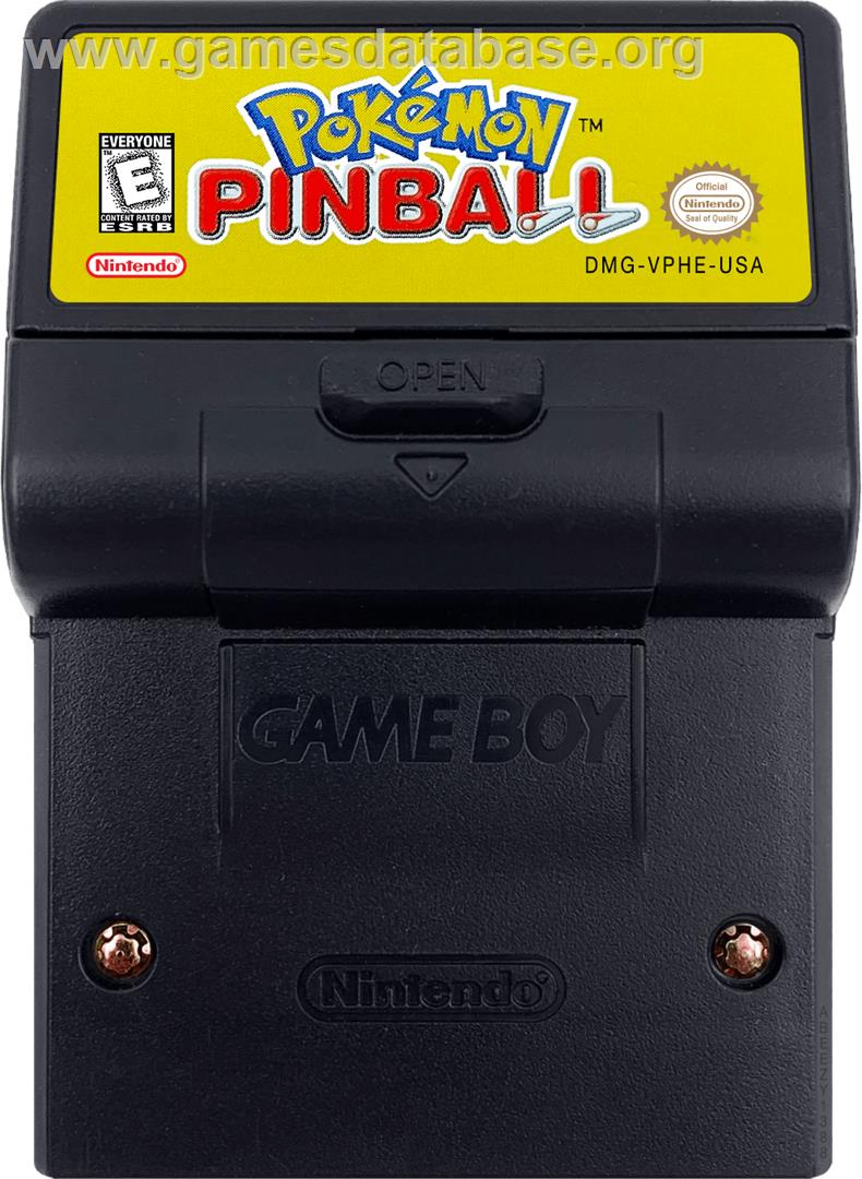 Pokémon Pinball - Nintendo Game Boy Color - Artwork - Cartridge