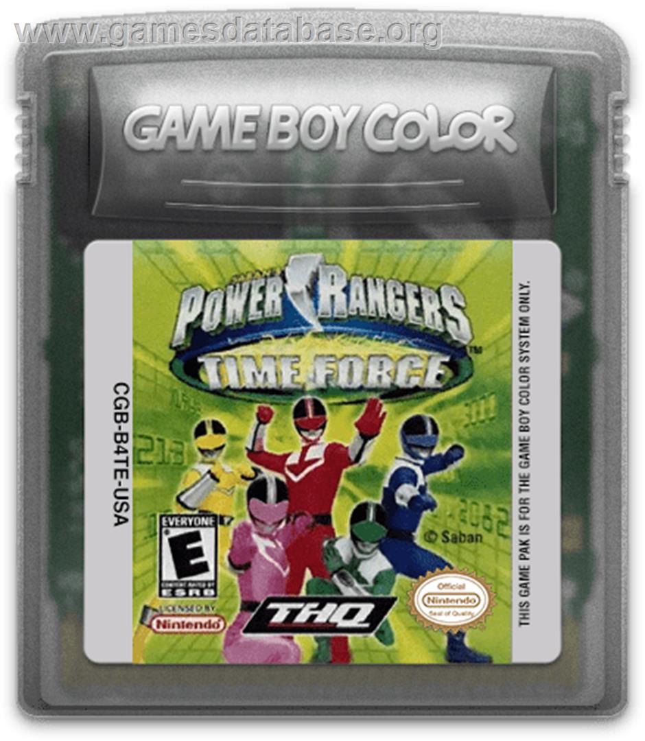 Power Rangers: Time Force - Nintendo Game Boy Color - Artwork - Cartridge