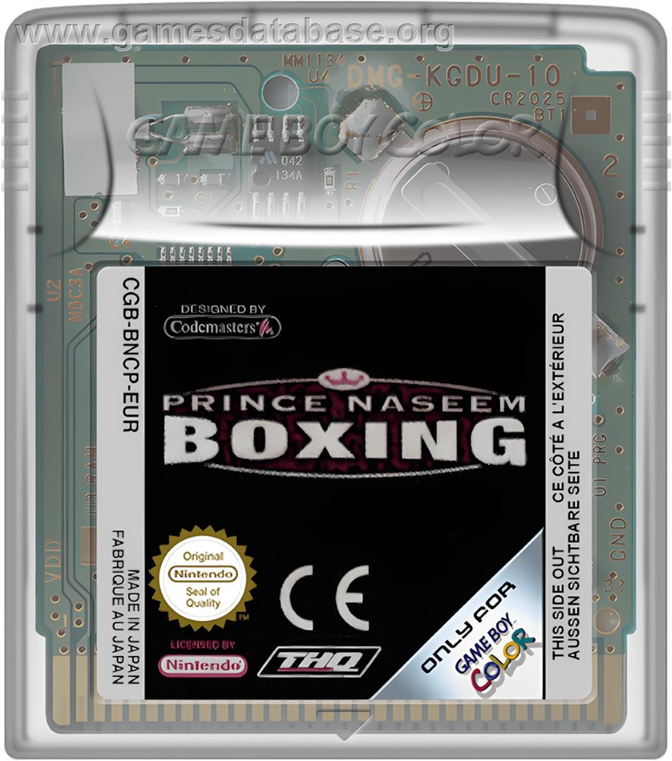 Prince Naseem Boxing - Nintendo Game Boy Color - Artwork - Cartridge