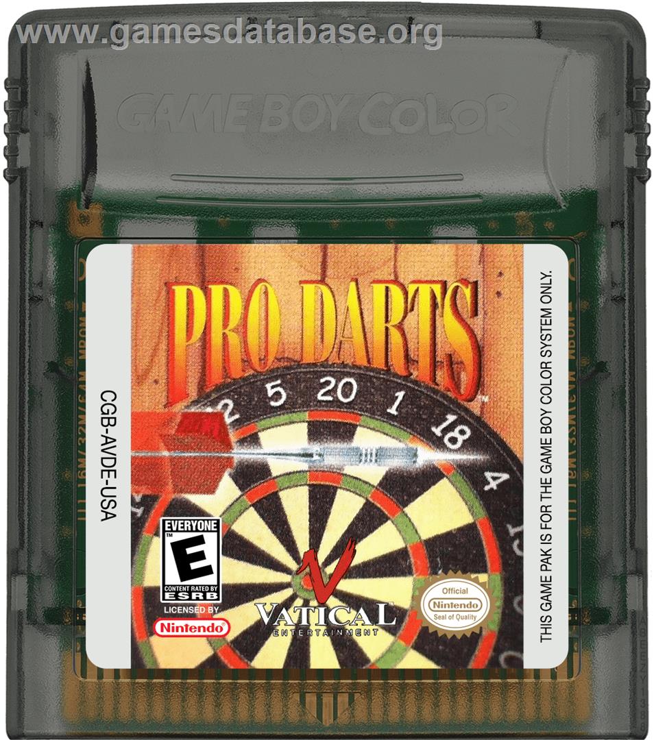 Pro Darts - Nintendo Game Boy Color - Artwork - Cartridge
