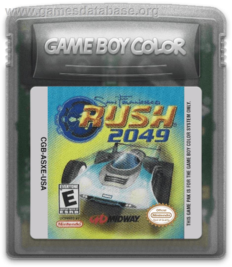 San Francisco Rush 2049 - Nintendo Game Boy Color - Artwork - Cartridge