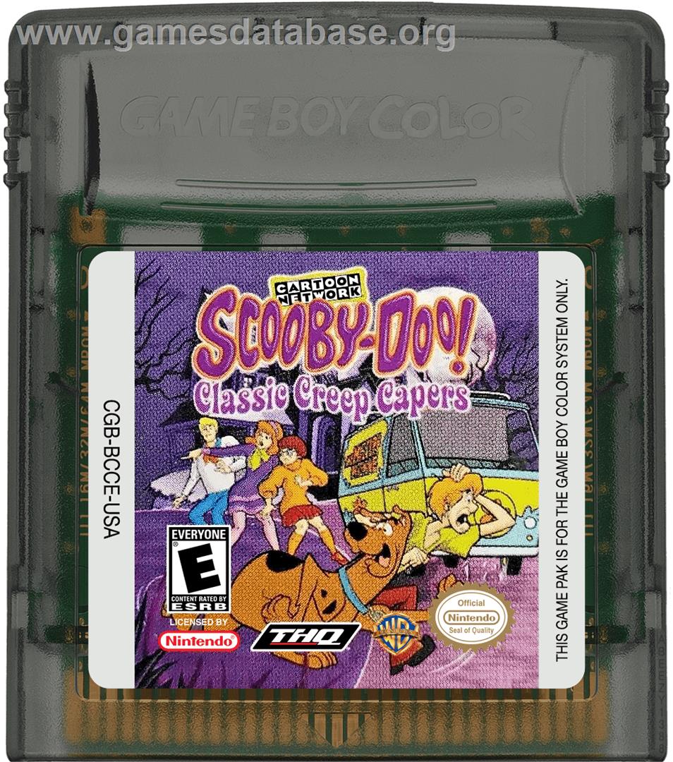 Scooby-doo! - Classic Creep Capers - Nintendo Game Boy Color - Artwork - Cartridge