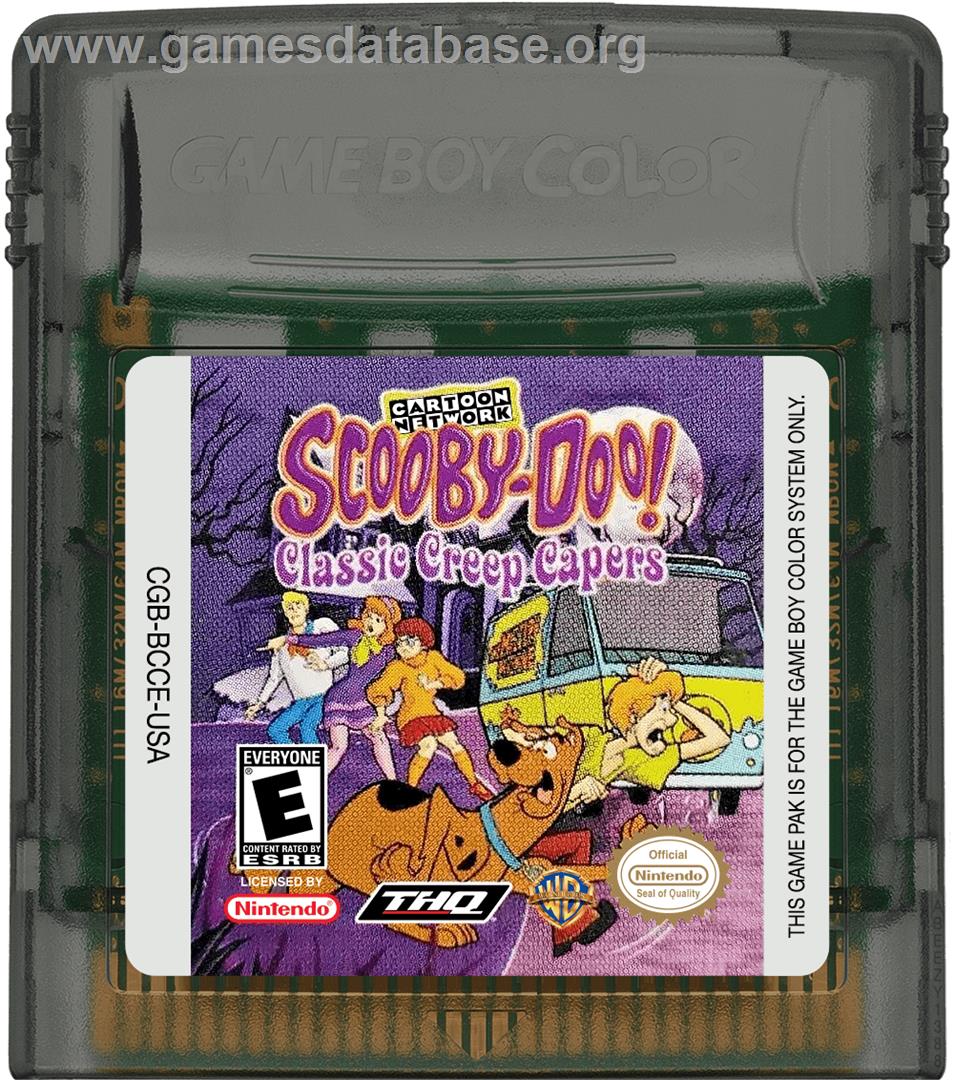 Scooby Doo! Classic Creep Capers - Nintendo Game Boy Color - Artwork - Cartridge