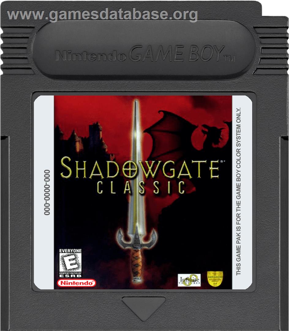 Shadowgate Classic - Nintendo Game Boy Color - Artwork - Cartridge