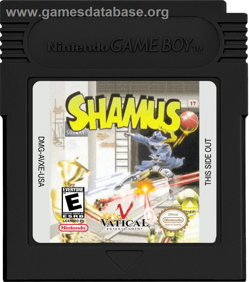 Shamus - Nintendo Game Boy Color - Artwork - Cartridge