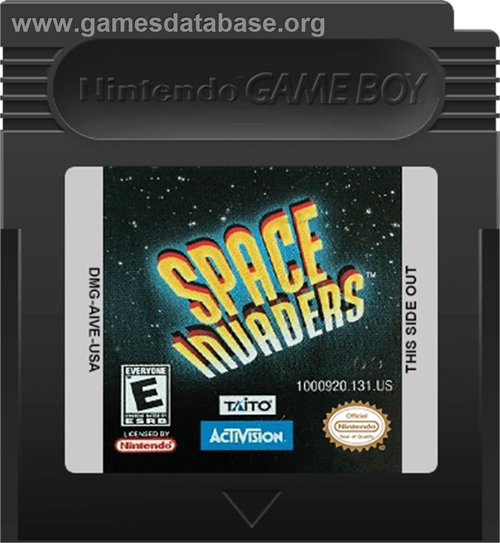 Space Invaders - Nintendo Game Boy Color - Artwork - Cartridge