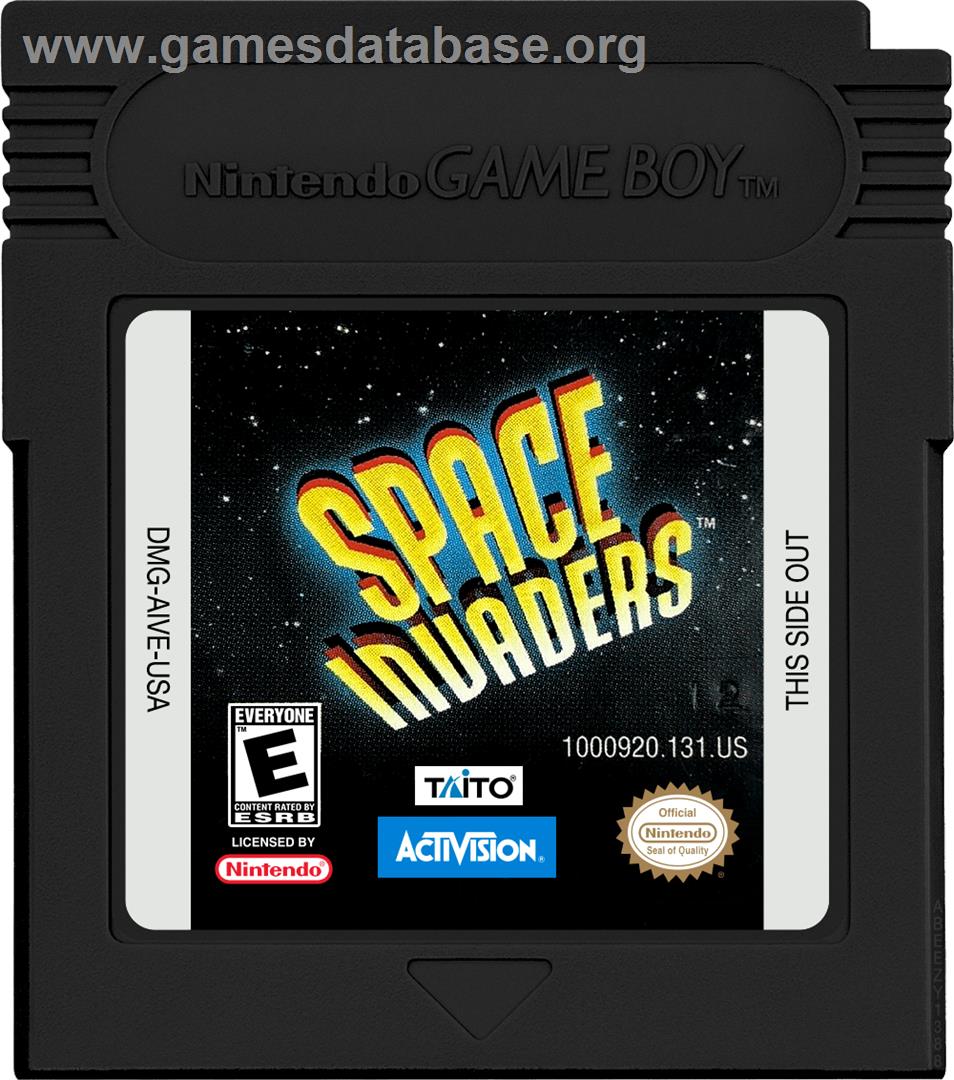 Space Invaders - Nintendo Game Boy Color - Artwork - Cartridge