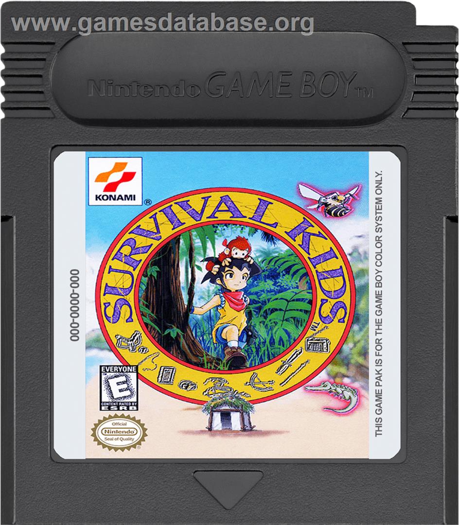 Survival Kids - Nintendo Game Boy Color - Artwork - Cartridge