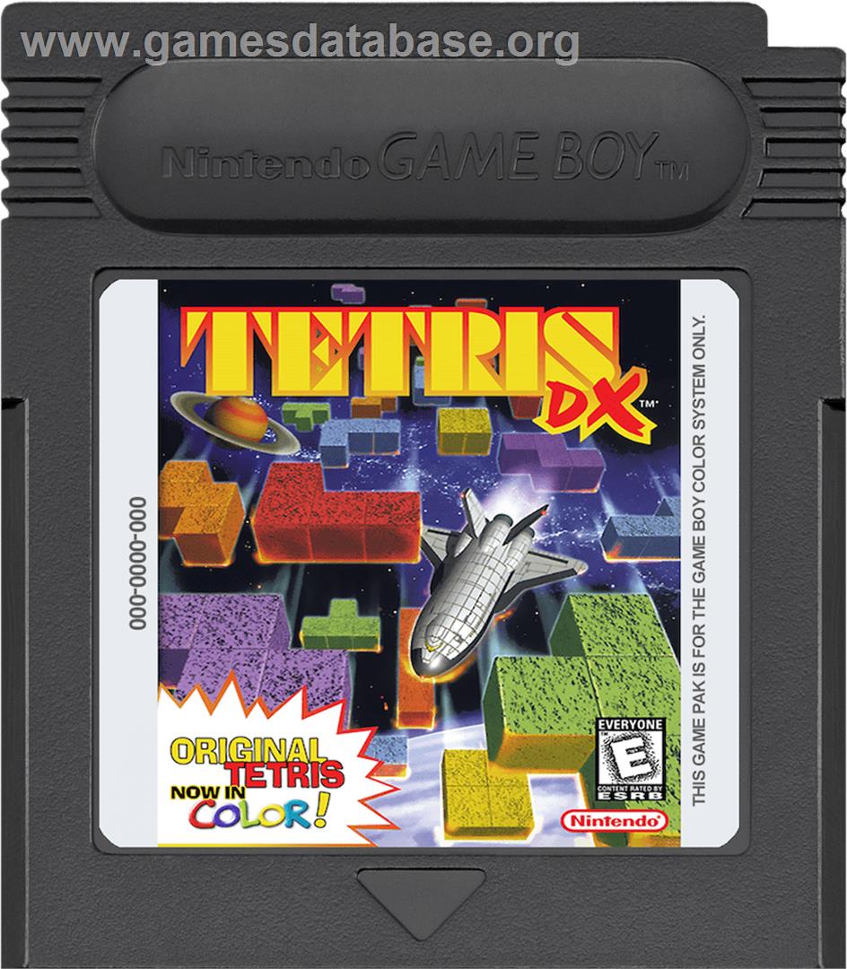 Tetris DX - Nintendo Game Boy Color - Artwork - Cartridge