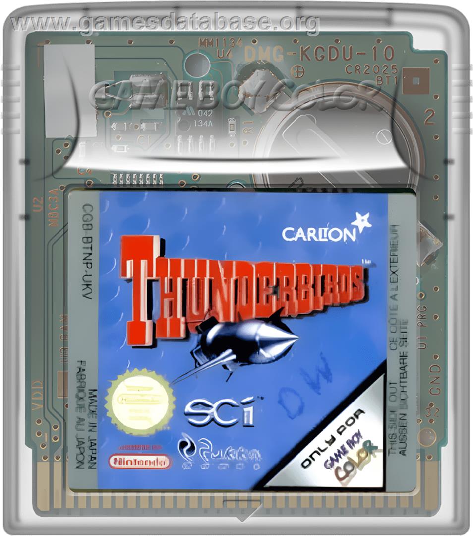 Thunderbirds - Nintendo Game Boy Color - Artwork - Cartridge