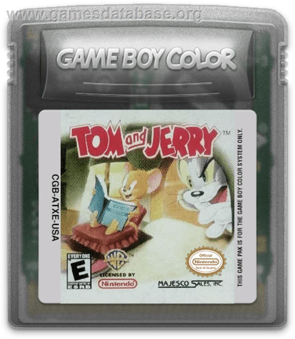 Tom & Jerry: Mousehunt - Nintendo Game Boy Color - Artwork - Cartridge