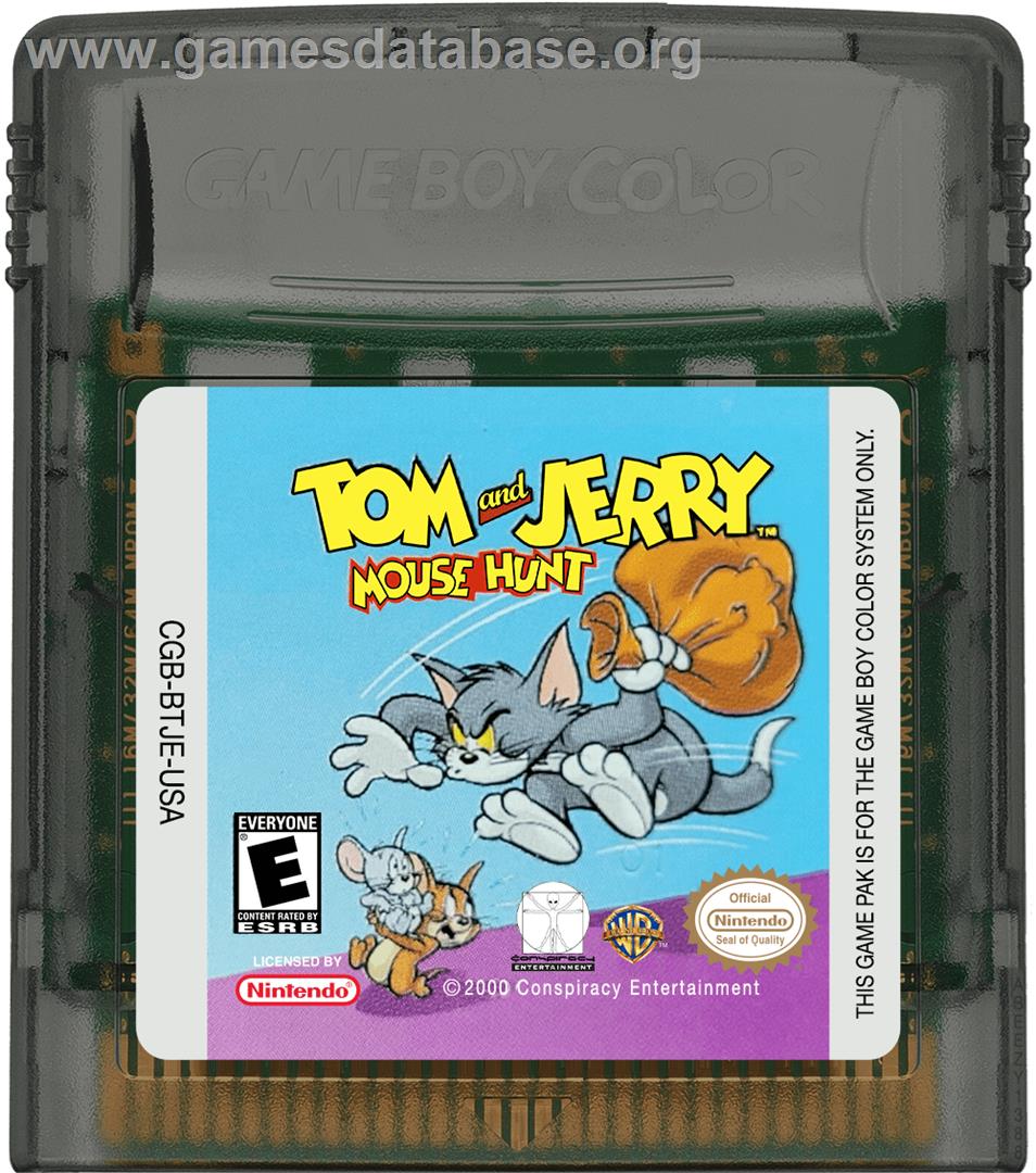 Tom And Jerry - Mouse Hunt - Nintendo Game Boy Color - Artwork - Cartridge