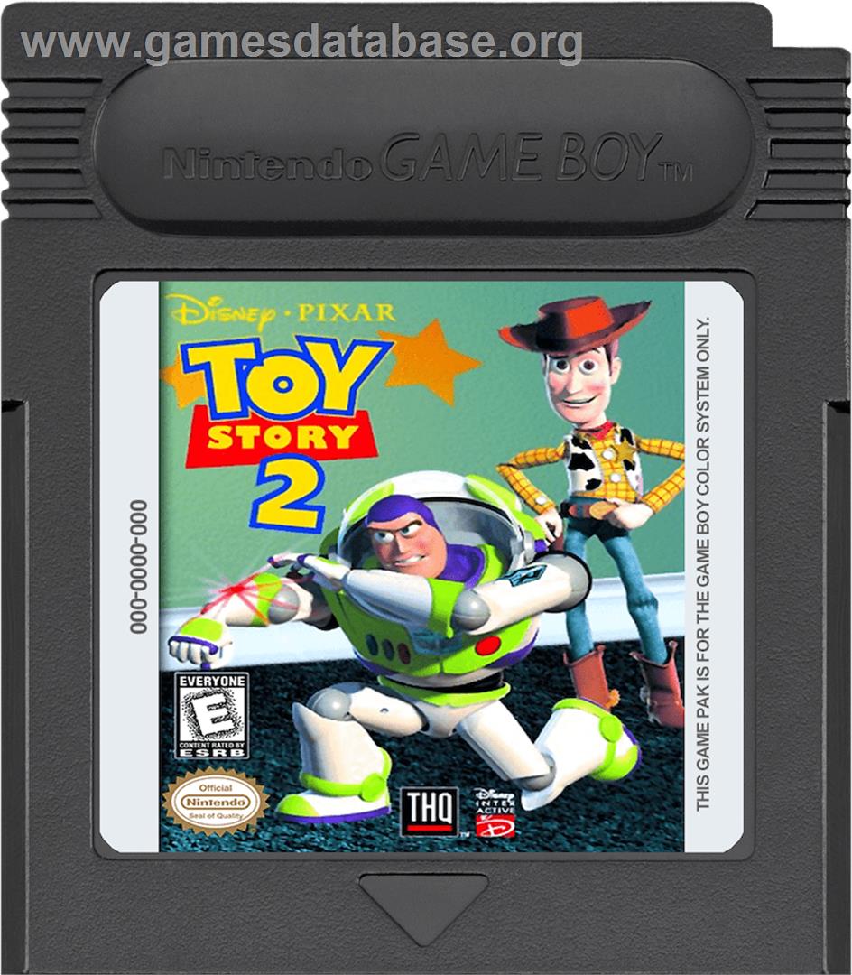 Toy Story 2: Buzz Lightyear to the Rescue - Nintendo Game Boy Color - Artwork - Cartridge