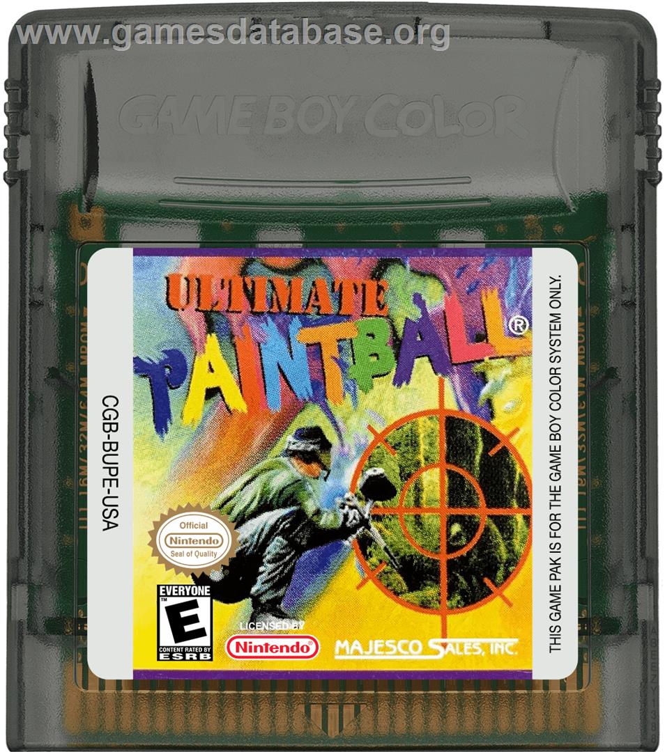 Ultimate Paintball - Nintendo Game Boy Color - Artwork - Cartridge
