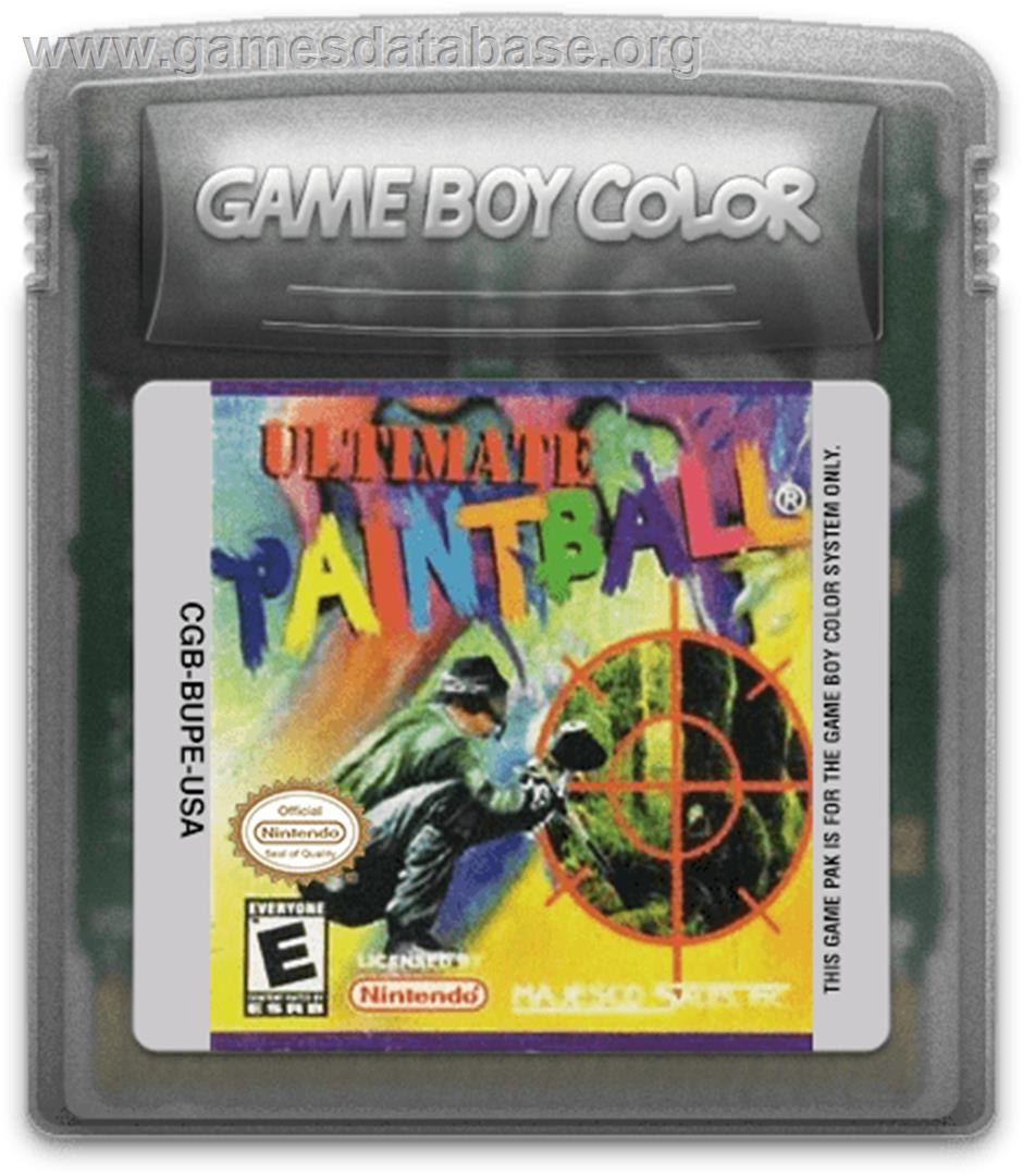 Ultimate Paintball - Nintendo Game Boy Color - Artwork - Cartridge