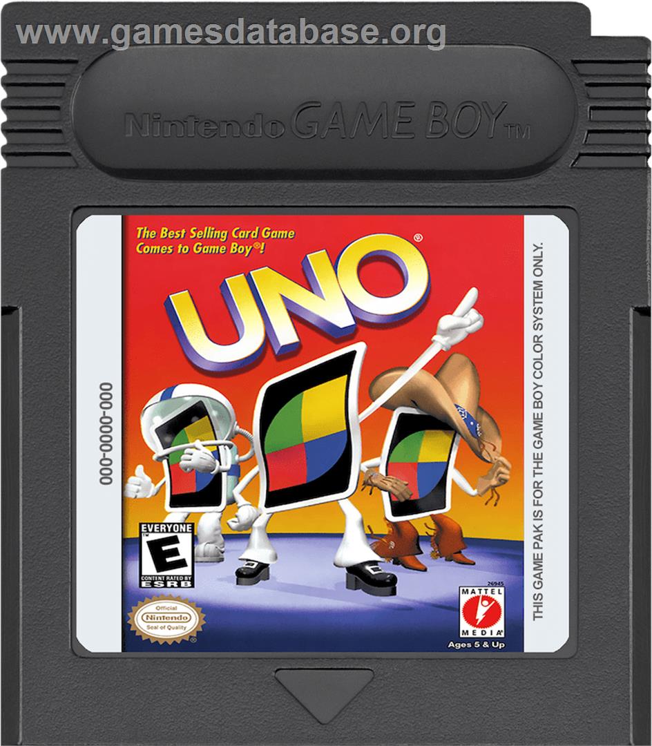 Uno - Nintendo Game Boy Color - Artwork - Cartridge