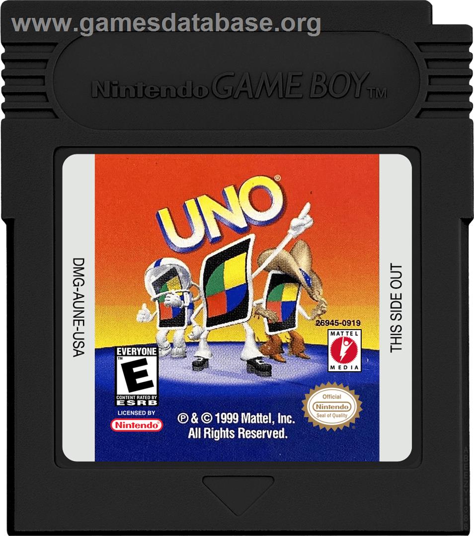 Uno - Nintendo Game Boy Color - Artwork - Cartridge