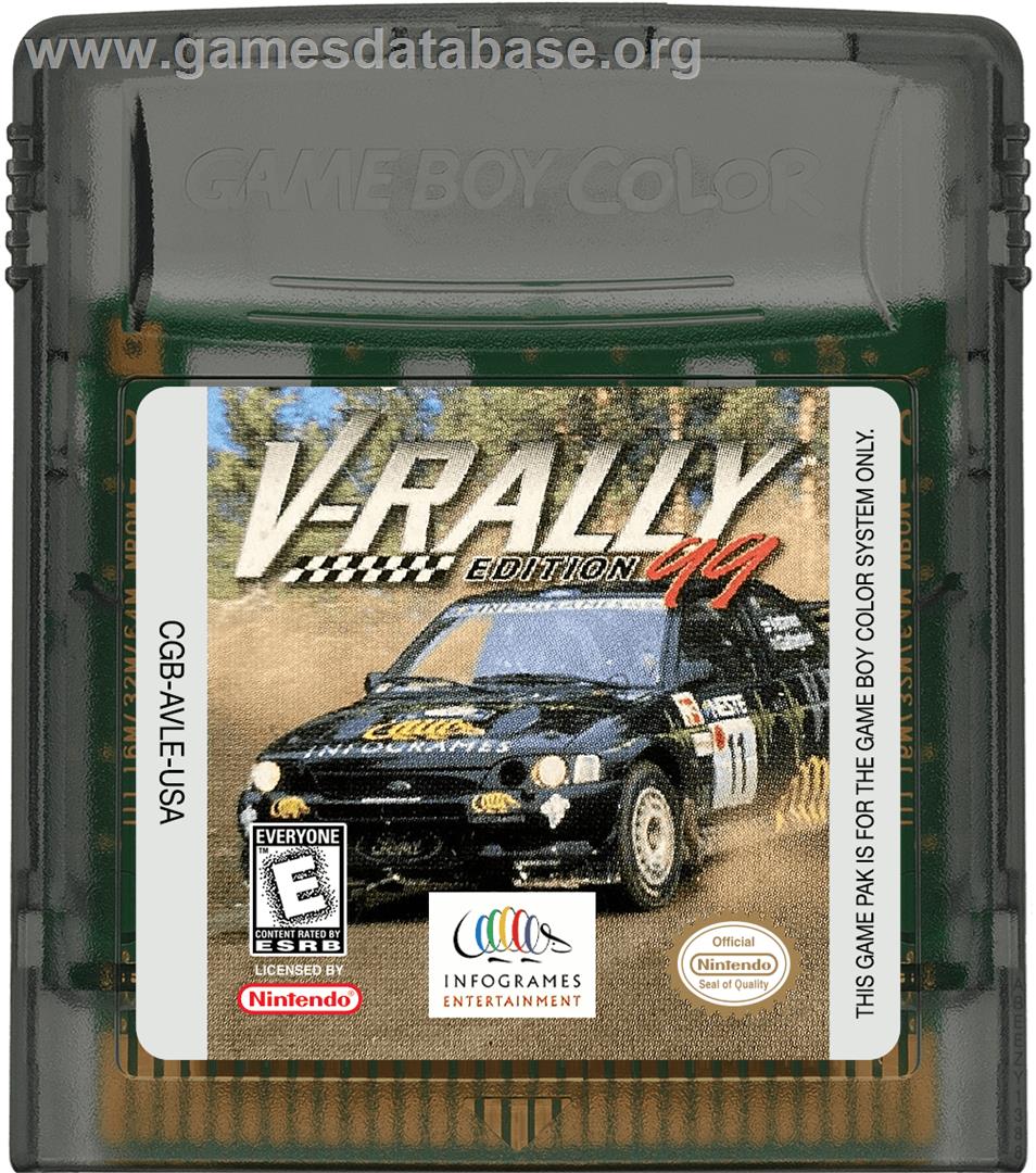 V-rally Championship Edition - Nintendo Game Boy Color - Artwork - Cartridge