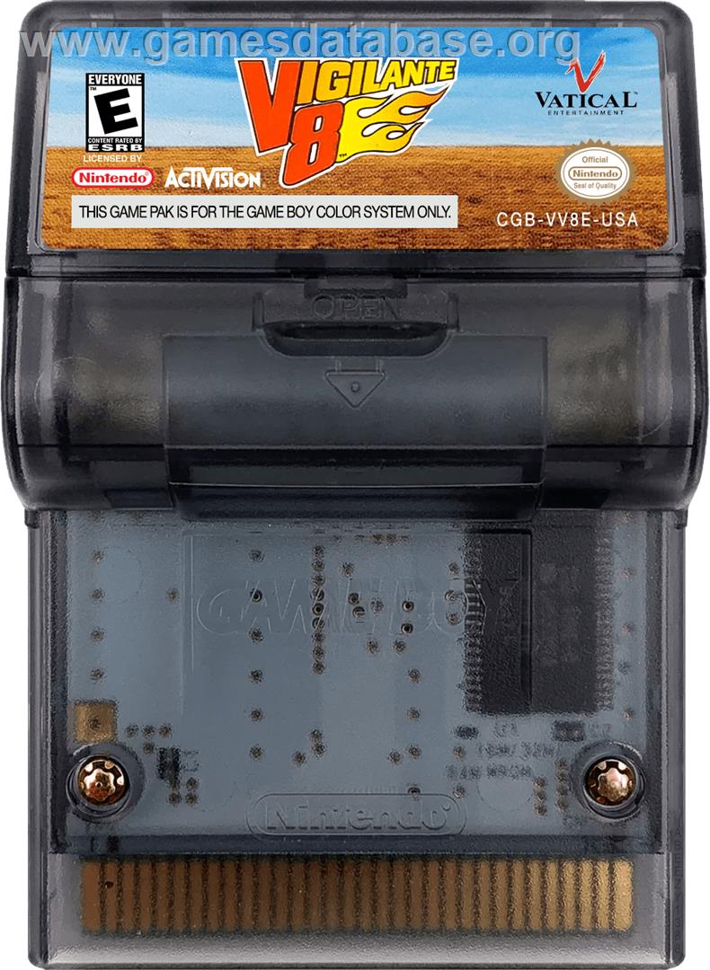 Vigilante 8 - Nintendo Game Boy Color - Artwork - Cartridge