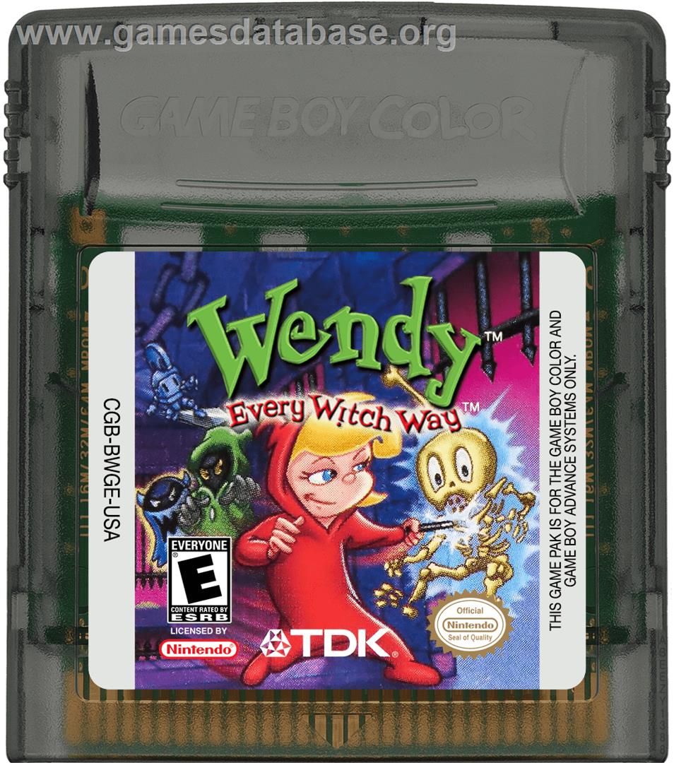 Wendy: Every Witch Way - Nintendo Game Boy Color - Artwork - Cartridge