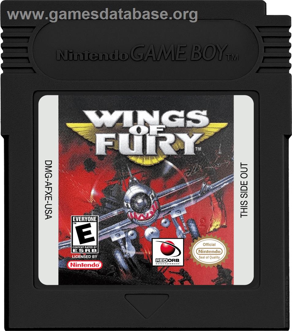 Wings Of Fury - Nintendo Game Boy Color - Artwork - Cartridge