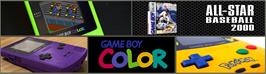 Arcade Cabinet Marquee for All-Star Baseball 2000.