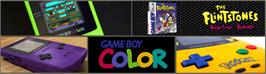 Arcade Cabinet Marquee for Flintstones, The - Burgertime In Bedrock.