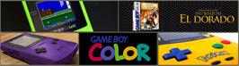 Arcade Cabinet Marquee for Gold and Glory: The Road to El Dorado.