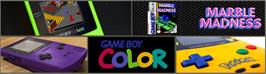 Arcade Cabinet Marquee for Marble Madness.