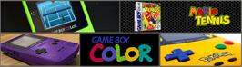 Arcade Cabinet Marquee for Mario Tennis.