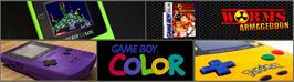 Arcade Cabinet Marquee for Worms Armageddon.