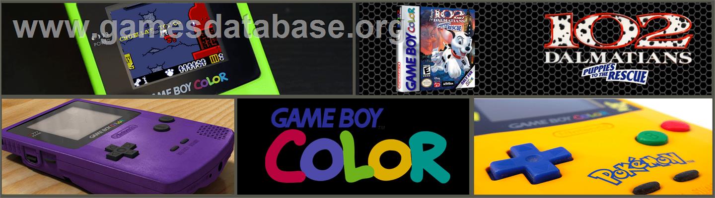 102 Dalmatians: Puppies to the Rescue - Nintendo Game Boy Color - Artwork - Marquee