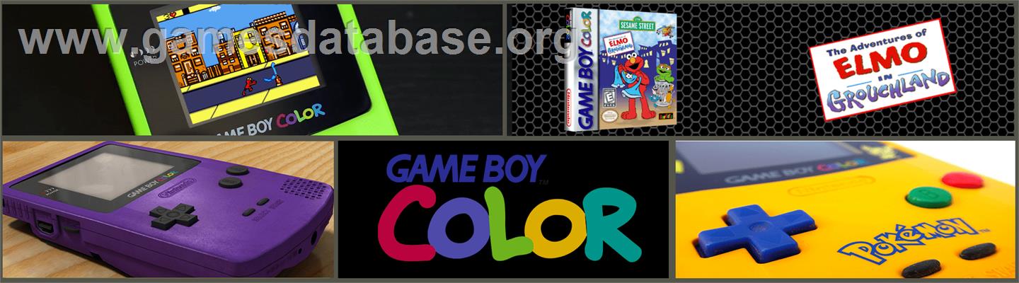 Adventures Of Elmo In Grouchland, The - Nintendo Game Boy Color - Artwork - Marquee