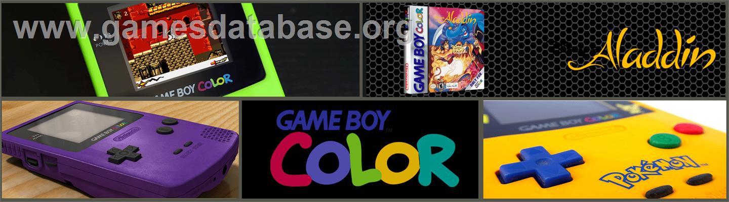 Aladdin - Nintendo Game Boy Color - Artwork - Marquee