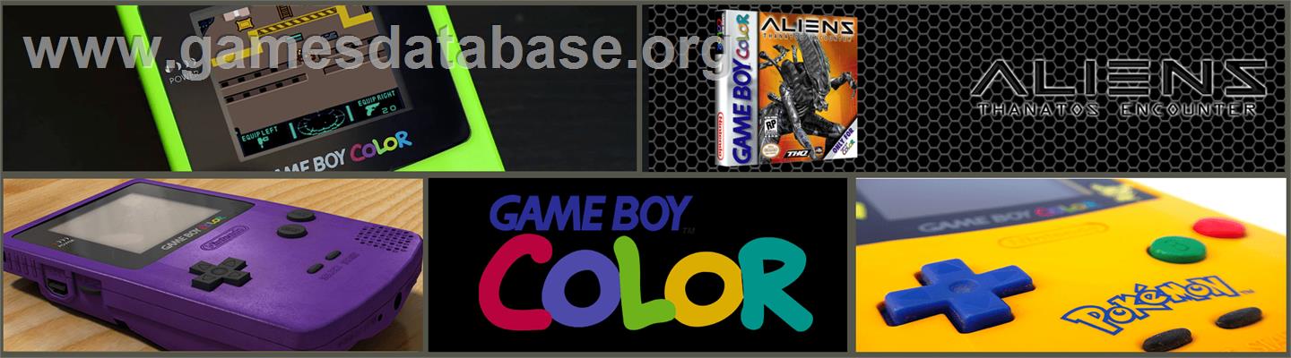 Aliens - Thanatos Encounter - Nintendo Game Boy Color - Artwork - Marquee