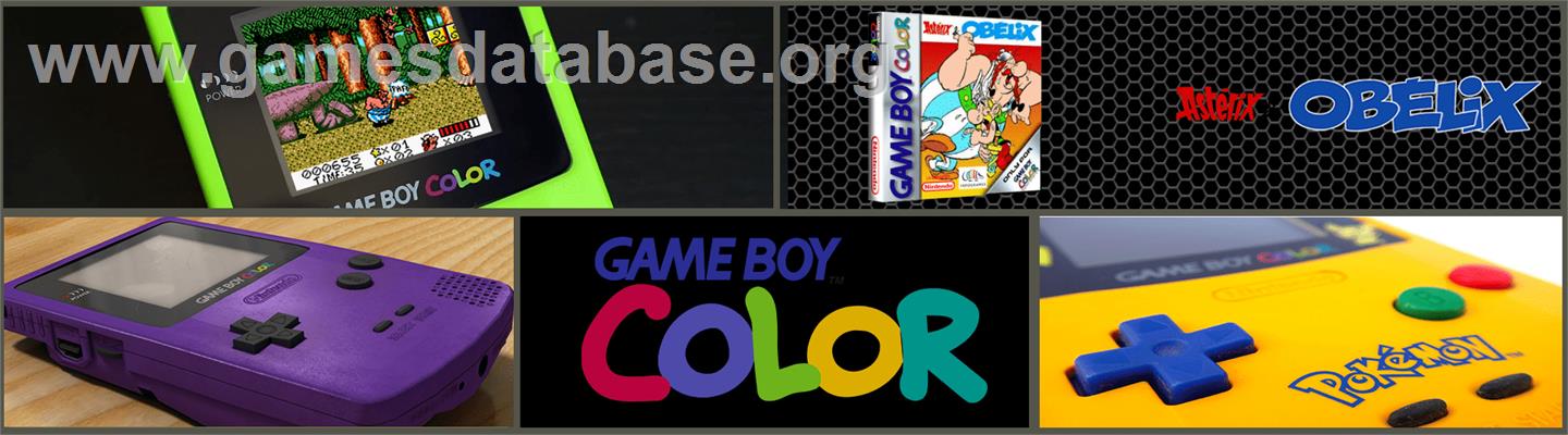 Asterix And Obelix - Nintendo Game Boy Color - Artwork - Marquee