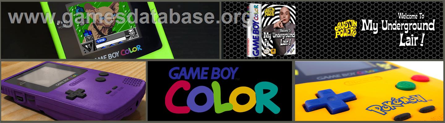 Austin Powers: Welcome to My Underground Lair - Nintendo Game Boy Color - Artwork - Marquee